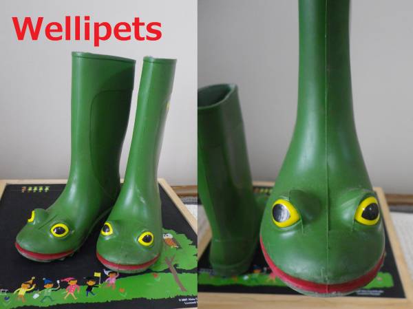 かえる 長靴 レインブーツ Wellipets ウェルペッツ 16cm 美品(16cm