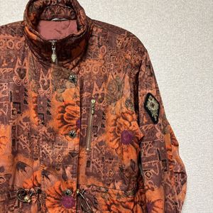 80s 【1点物】 YAMAHA ヤマハ　ビンテージ　スキーウェア SY2173 総柄　レディースLサイ