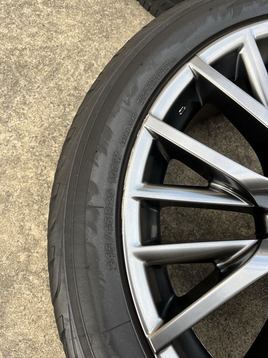 245/45r20 レクサス LEXUS RX 純正ホイール 4本 20 30アルファード