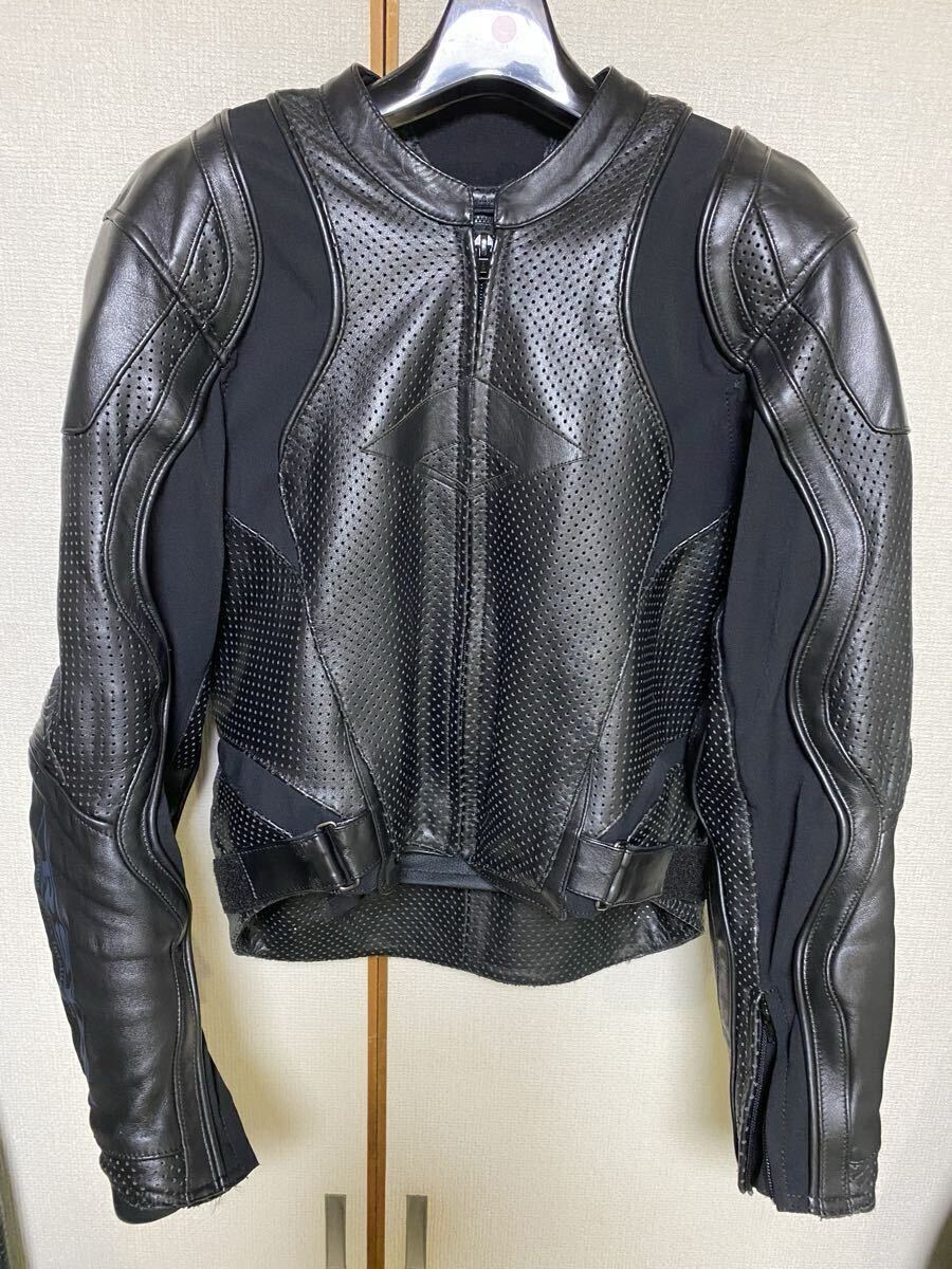HYOD ライダースジャケット L パンチングレザー 美品 使用回数極小 カドヤ KADOYA パンチング レザージャケット HYOD