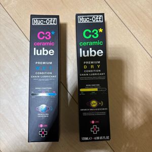 Muc-Off C3 DRY&WET ２本セット CERAMIC LUBE 120ml（マックオフ ドライ&ウェット セラミ