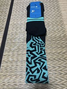 Stance（スタンス）Fusion Basketball 黒エメラルド クルーソックス サイズL 新品
