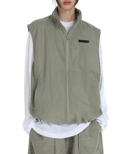 「MASONPRINCE」 ナイロンベスト S カーキ メンズ