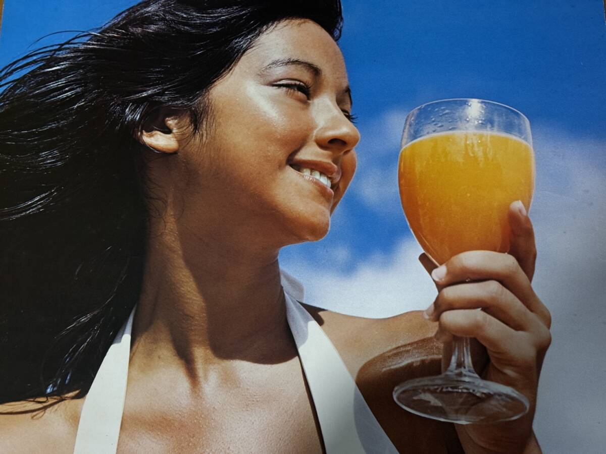 当時物 アグネスラム オレンジジュース 白ビキニ ポスター 585×515mm