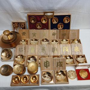 K24GPまとめ売り】大人気！金盃・茶釜・朱肉等！総重量約10000g 約10kg