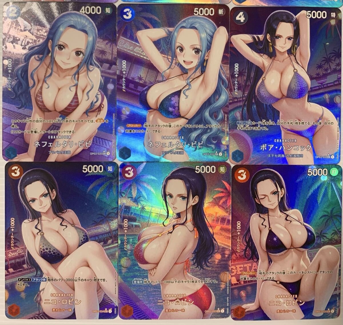 ACGカード セクシーカード ワンピース ナミ ハンコック ロビン ビビ 9