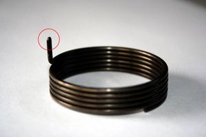 即決 ★バネ　2個セット　ラチェットスプリング　ガット張り機械　部品　ドラム　分銅式