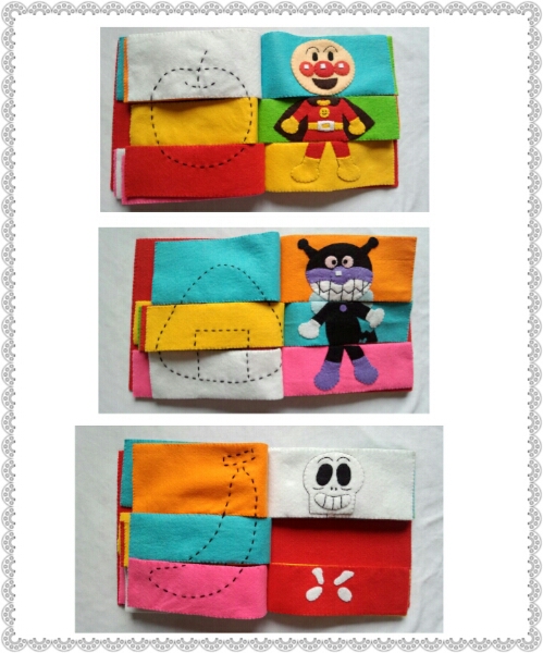 アンパンマン フェルト絵本 ハンドメイド 手作りフェルト絵本のアンパンマンの魅力 | TikTok