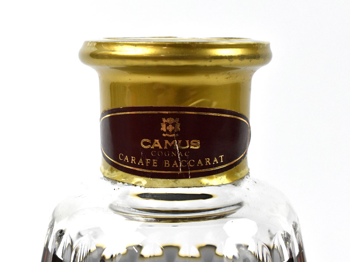 242965古酒〇未開栓 カミュ カラフェ バカラ クリスタル コニャック ブランデー CAMUS Baccarat COGNAC BRANDY 700ml 40%/ A_4