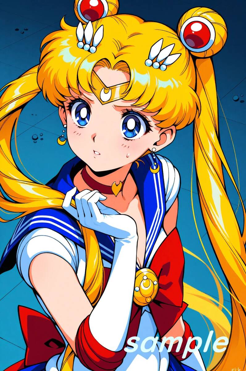 NO.18 オリジナル 同人 セーラームーン 月野うさぎ風 美少女 AI