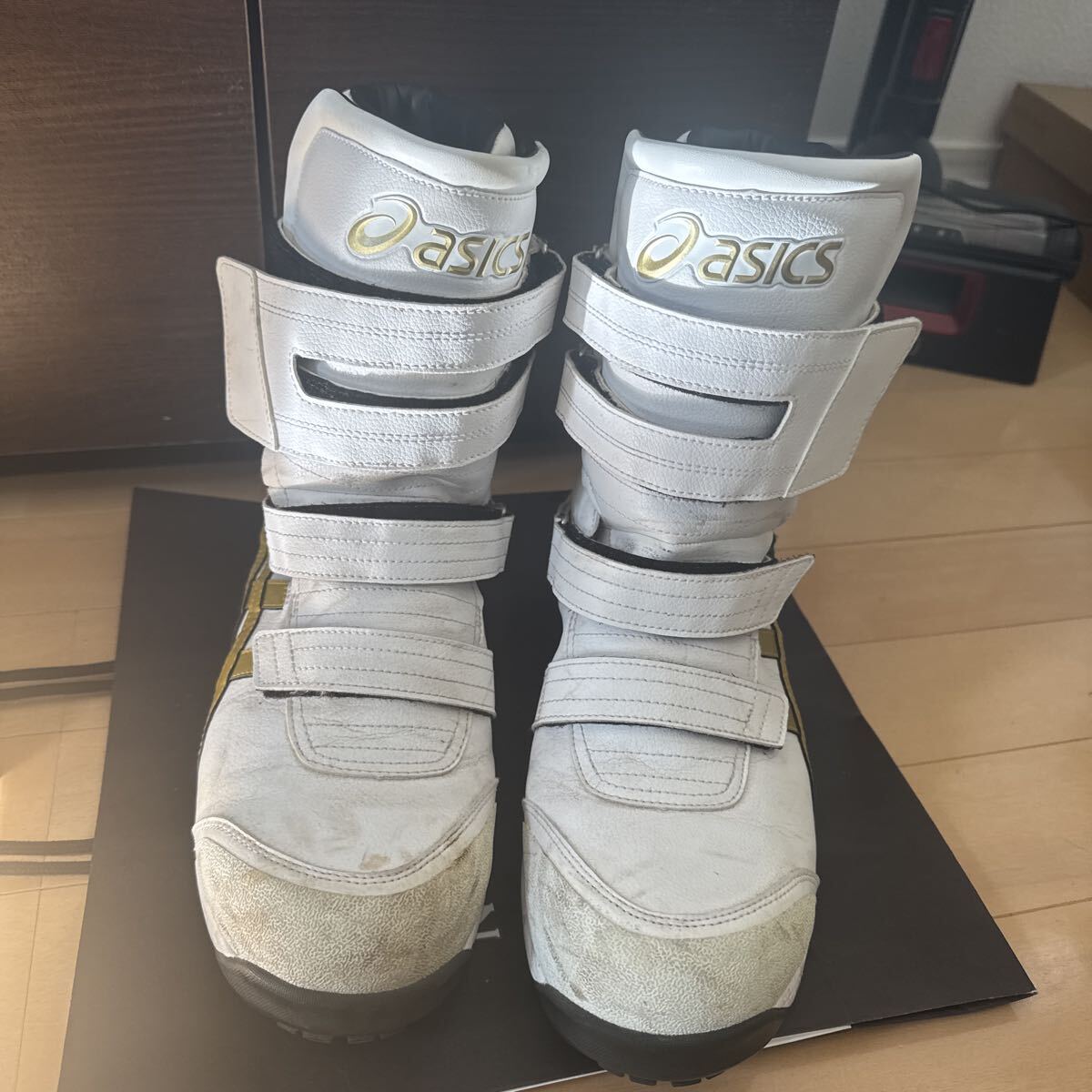 ウィンジョブCP401 3E相当 安全靴 26.5cm 半長靴 ASICS ホワイト(26.5