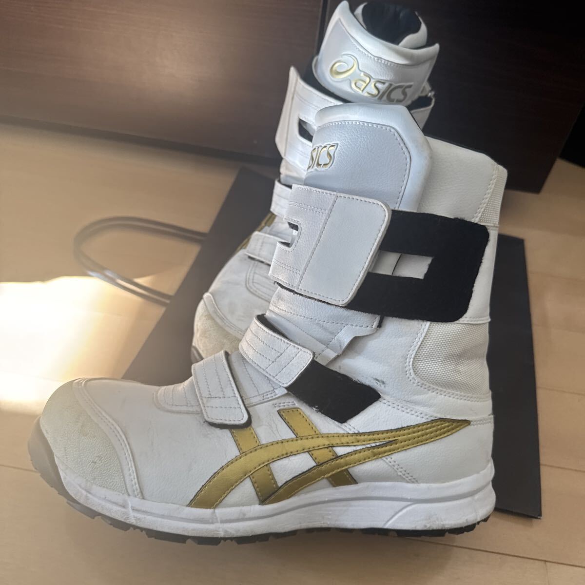 ウィンジョブCP401 3E相当 安全靴 26.5cm 半長靴 ASICS ホワイト(26.5
