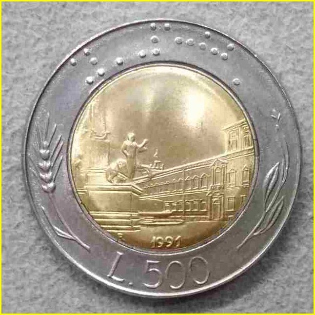 イタリア500リラ硬貨の値段と価格推移は？｜1件の売買データから