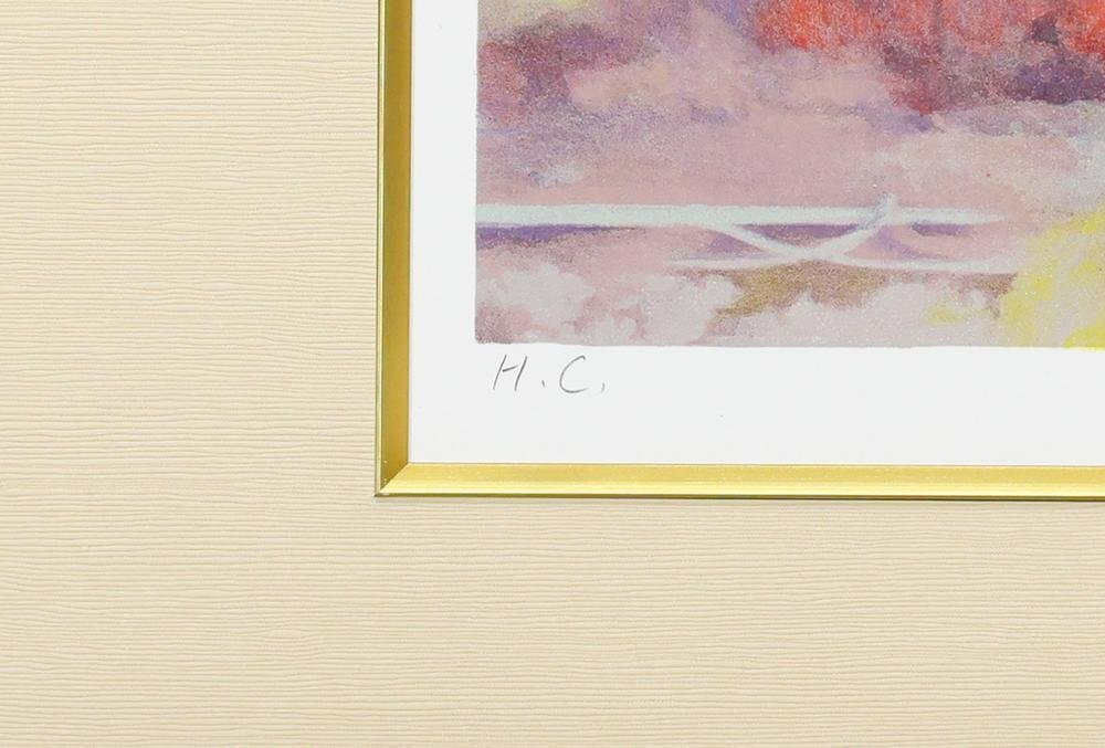 真作】【WISH】関口雄揮「白い花」リトグラフ 約10号 直筆サイン 証明