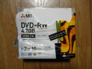【三菱化学メディアDVD-RW４．７ＧＢ×６枚】新古品