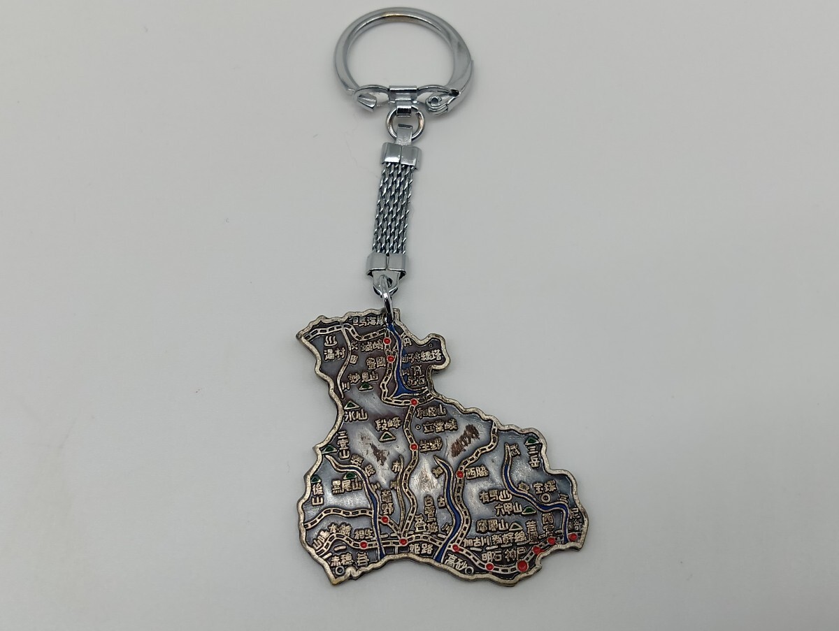 53. 昭和レトロ キーホルダー 都道府県 日本地図 兵庫県 岡山県 静岡県