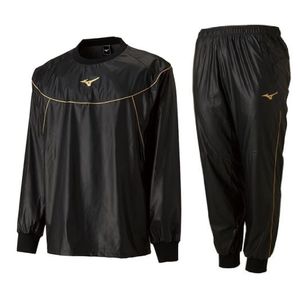 MIZUNO/ミズノ/減量衣シャツ+減量衣パンツ/上下セット/サウナスーツ/高ストレッチ/ブラッ