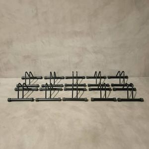 z/z/z/014-27/【足立区】自転車用品 スタンド 鉄 ブラック 10個セット 四隅に滑り止め付