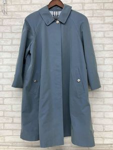 BURBERRYS C-TK83 バーバリーズ ステンカラーコート ブルー レディース 9AR
