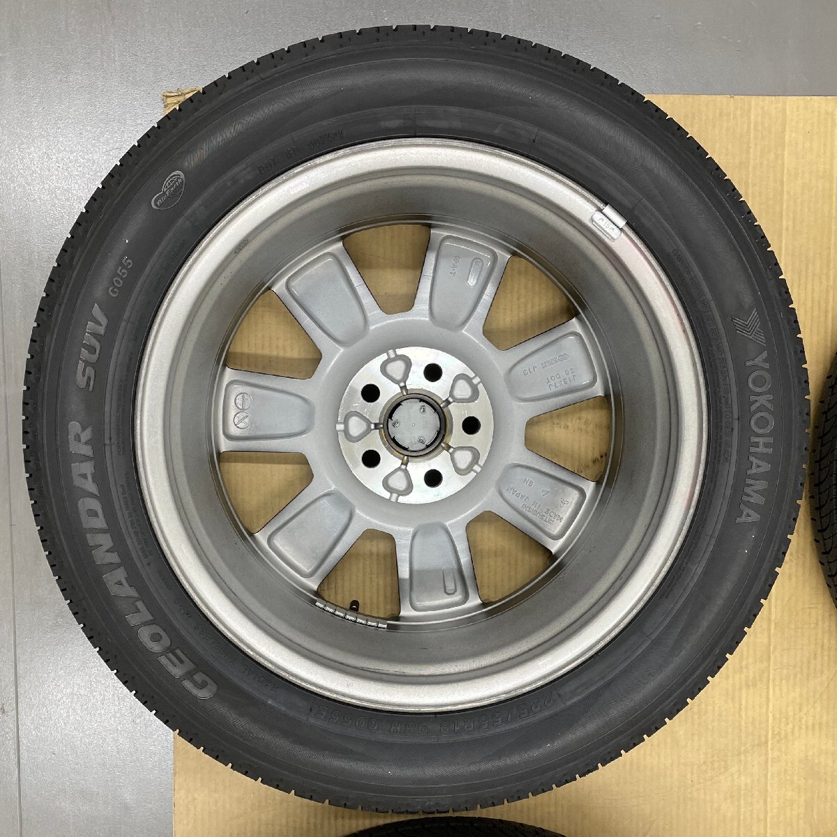 5穴 PCD114.3 18インチ 7.0J ＋38 φ67mm 三菱 デリカD5純正ホイール