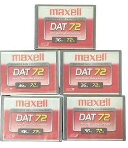 5個セット 未開封 maxell DAT 72GB 36GB データカートリッジ テープ サーバー PC ストレ