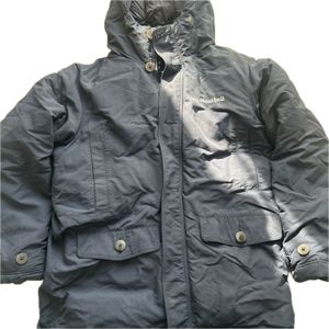 送料込　モンベル　mont-bell ダウンジャケット ジャケット ネイビー グレー サイズ160 S
