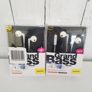 ELECOM エレコム ステレオヘッドホン カナル型 GrandBass ホワイト EHP-GB1000AWH ダイナ