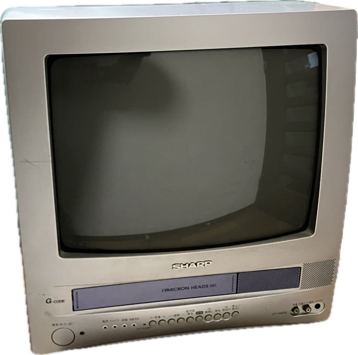 動作品 SHARP VT-14GH5 2001年制 リモコン付 14型 テレビデオ カラー