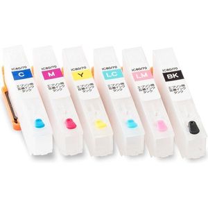 IC6CL70L 繰り返し使える 詰め替えインクカートリッジ 半永久チップでリセッター不要 eps