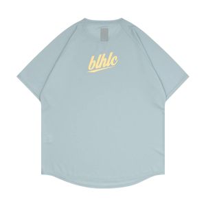 ◆ballaholic/ボーラホリック☆blhlc Back Print Cool Tee★cloud blue/lemon ice　M