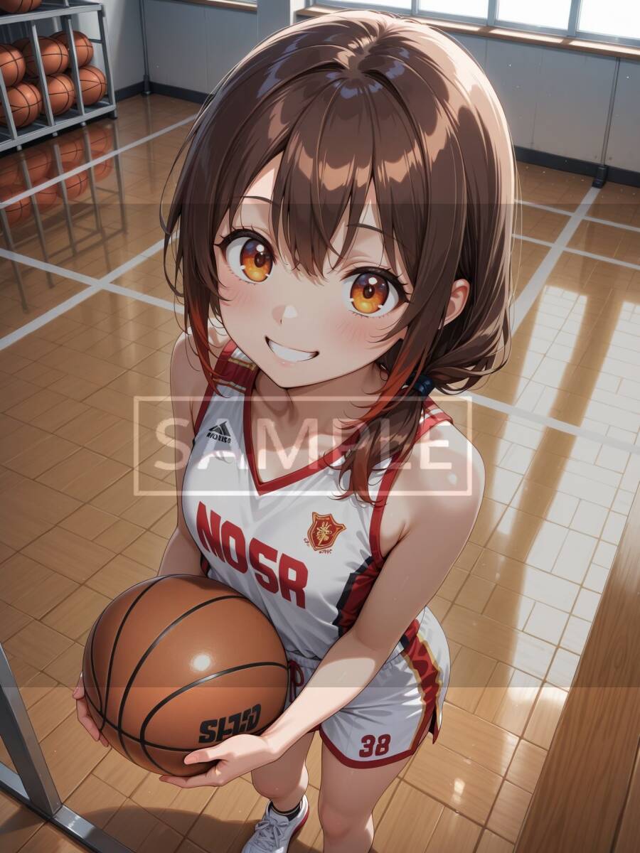 再販なし A4 ポスター ひなた バスケ女子 コスプレ グラビア 美女 高