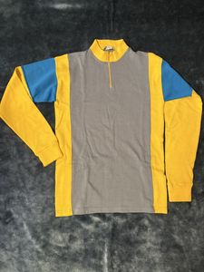 ベルギー製　ビンテージ　サイクルジャージ ニット レトロ　ハーフジップ
