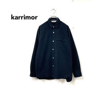2I2665-Y◆karrimor カリマー 長袖ネルシャツ 無地 厚手 胸ポケット メンズ アウトドア