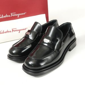 GS7890*イタリア製 サルヴァトーレフェラガモ NYX30 レザーローファー スリッポン 4.5D(2