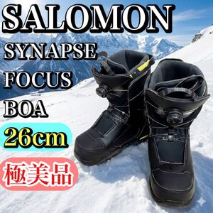 【極美品】SALOMON SYNAPSE FOCUS BOA 26cm ダブルBOA サロモン シナプス フォーカス ス