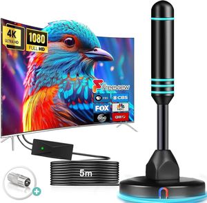 室内アンテナ テレビアンテナ【2025 第3世代高感度ブースター搭載】 地デジアンテナ 600K