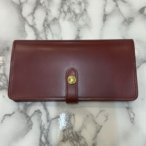 【TF0202？】グレンロイヤル GLENROYAL革 レザー 長財布 赤