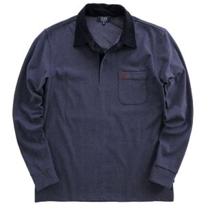 新品 ミスターヴァン 25秋冬 両面起毛 WARM ポロシャツ 紺【va654226_79_M】 MR.VAN 長袖