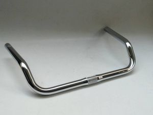 ＜新品 即決＞ HS プロムナードバー W420 ステム25.4 x グリップ22.2ｍｍ クロモリ メッ