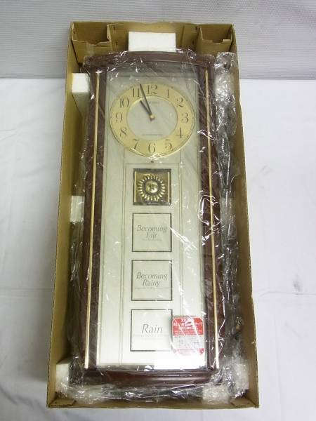SEIKO セイコー 柱時計 掛時計 ウェザーウインドウ 天気予報(アナログ