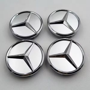 4個セット Mercedes-Benz メルセデスベンツ AMG ホイールセンターキャップ 75mm マットシ