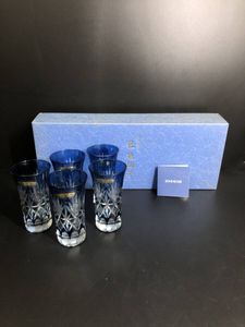 藍色切子 創作ガラスの値段と価格推移は？｜10件の売買データから藍色