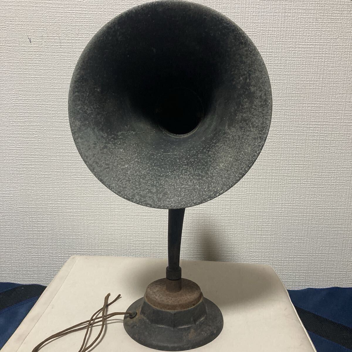 ラッパ型スピーカー レトロ 蓄音機 ホーンスピーカー ラッパスピーカー