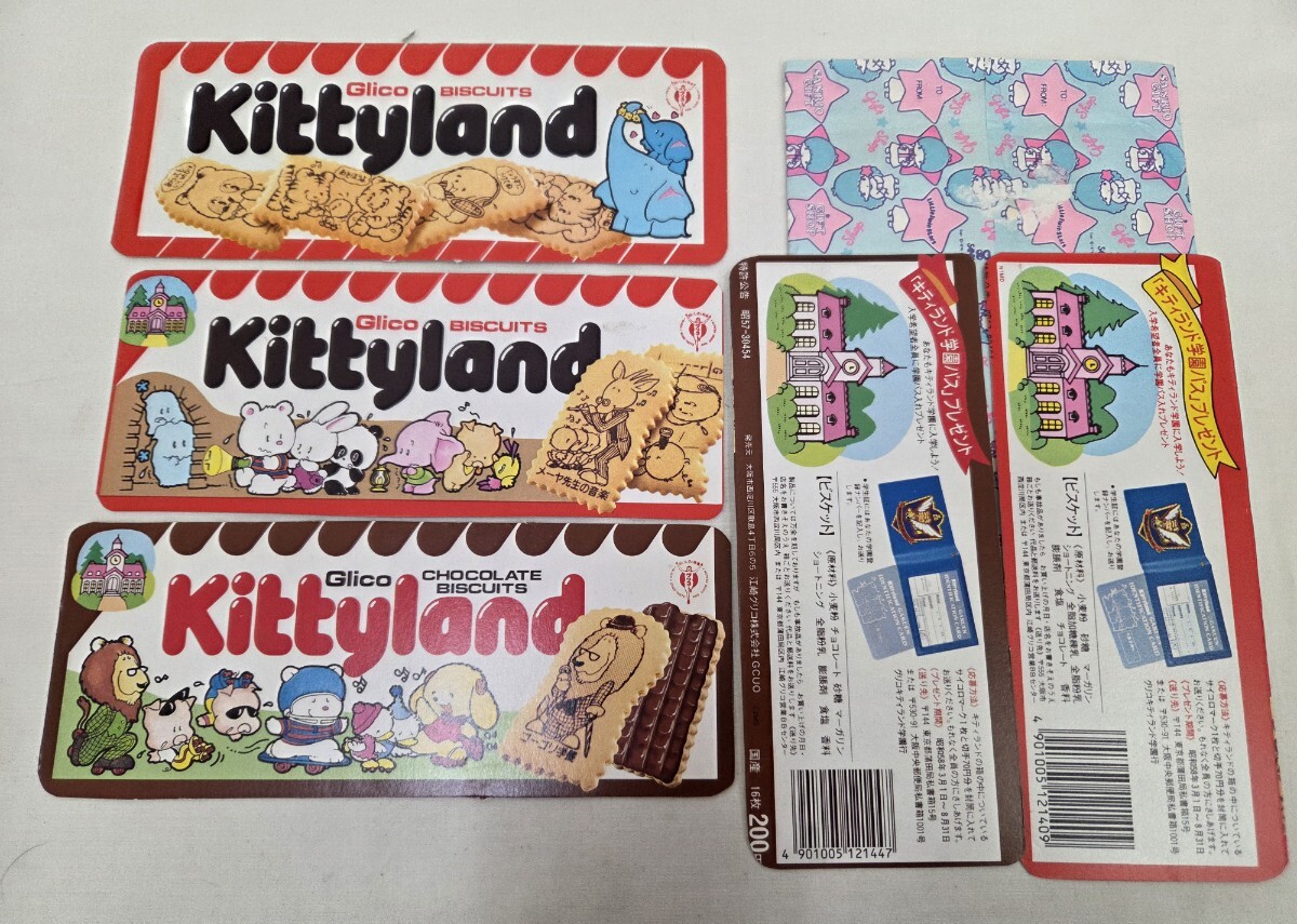 グリコ キティランド お菓子箱の切り抜き 江崎グリコ glico キティ