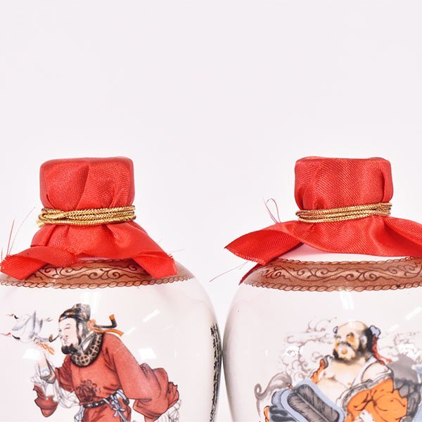 中国酒 ミニボトル 2本セット 参茸酒 /威士忌 陶器ボトル 150ml 28.5
