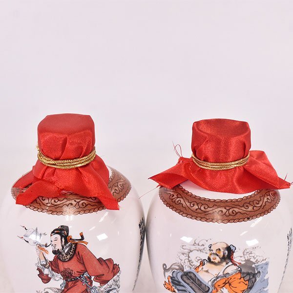 中国酒 ミニボトル 2本セット 参茸酒 /威士忌 陶器ボトル 150ml 28.5