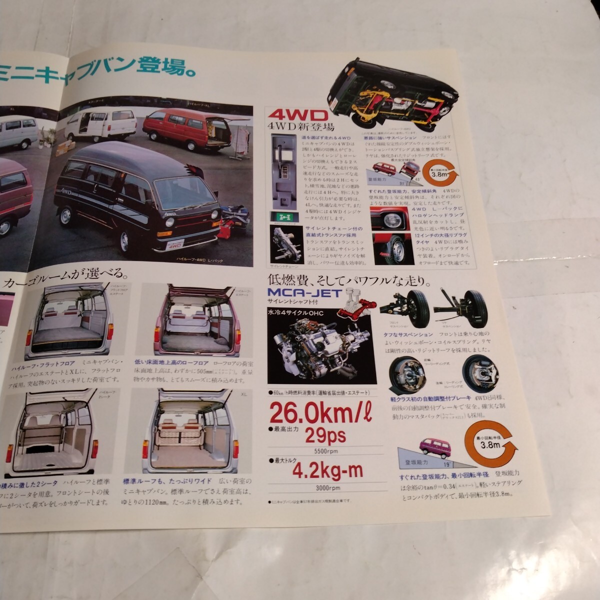 昭和カタログ 三菱ミニキャブトラック('82)＆ミニキャブバン('82