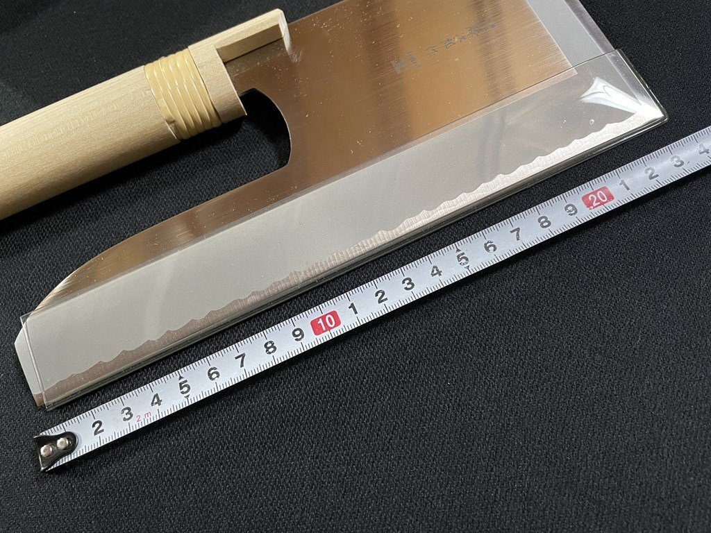 j□6 高級そば切包丁 藤次郎作 F-738 そば切 240mm 蕎麦切り包丁/N