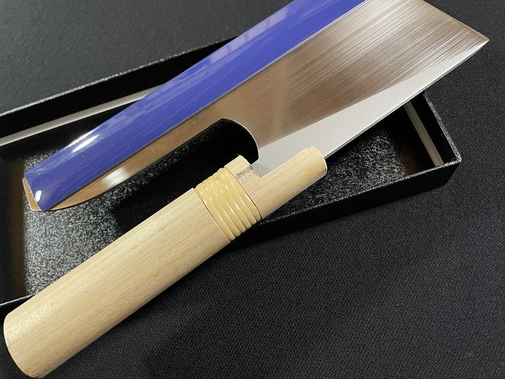 j□6 高級そば切包丁 藤次郎作 F-738 そば切 240mm 蕎麦切り包丁/N