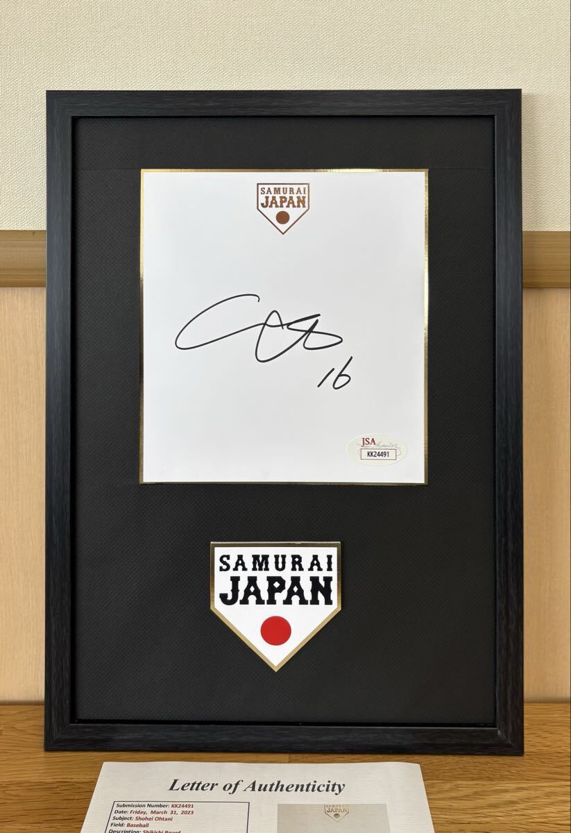 最後の1枚！ Shohei Ohtani autograph 大谷翔平 直筆サイン 色紙 米国